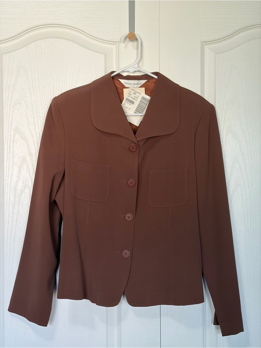 NWT Casual Corner Vintage Brown Blazer Women’s Size 14